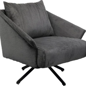 New KARE Design Swivel Armchair Milo Grey