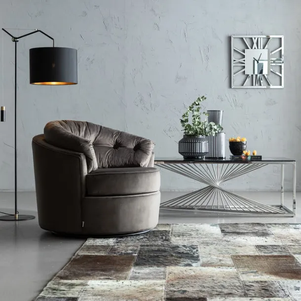 swivel_armchair_music_hal_1.webp Outlet KARE Design Swivel Armchair Music Hall Grey