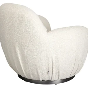 Best KARE Design Swivel Armchair Nube Boucle