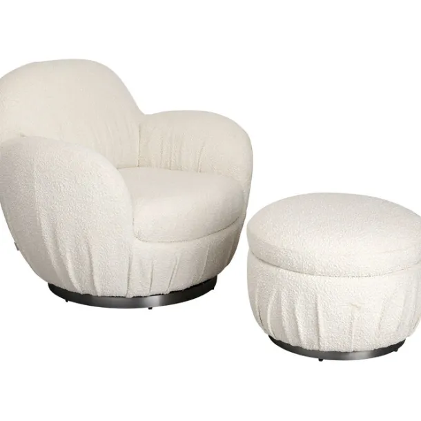 swivel_armchair_nube_bouc_4.webp Best KARE Design Swivel Armchair Nube Boucle