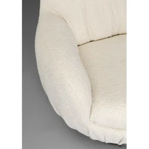 Best KARE Design Swivel Armchair Nube Boucle