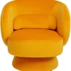 Clearance KARE Design Swivel Armchair Orion Yellow