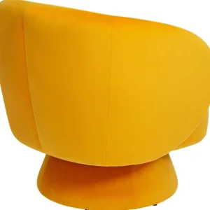 Clearance KARE Design Swivel Armchair Orion Yellow