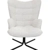 Best KARE Design Swivel Armchair Oscar Beige