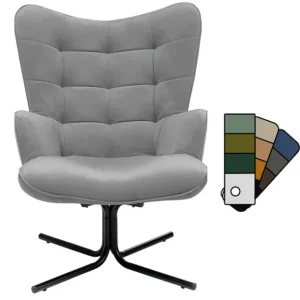 Discount KARE Design Swivel Armchair Oscar Cat 1 Individual Fabric