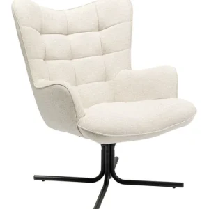 Hot KARE Design Swivel Armchair Oscar Cream
