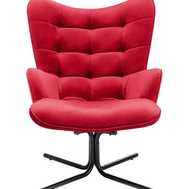 swivel_armchair_oscar_vel_0-1.webp Clearance KARE Design Swivel Armchair Oscar Velvet Red
