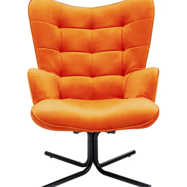 swivel_armchair_oscar_vel_0.webp Clearance KARE Design Swivel Armchair Oscar Velvet Orange
