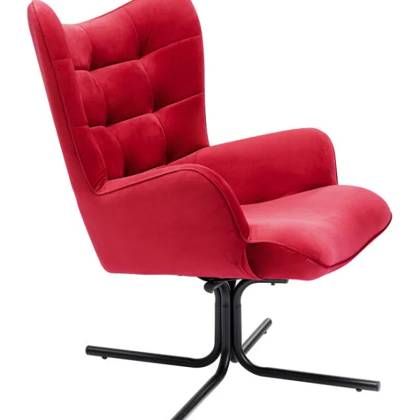 swivel_armchair_oscar_vel_4-1.webp Clearance KARE Design Swivel Armchair Oscar Velvet Red
