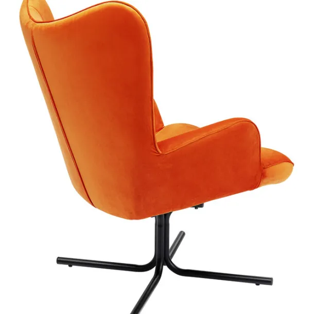 swivel_armchair_oscar_vel_4.webp Clearance KARE Design Swivel Armchair Oscar Velvet Orange