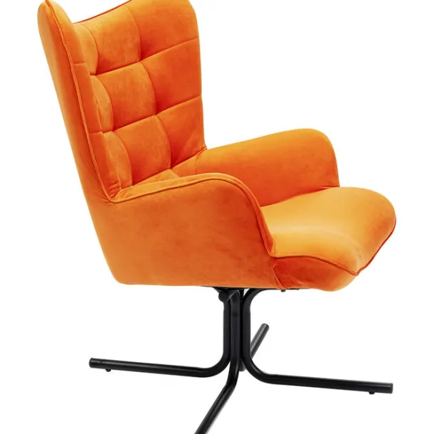 swivel_armchair_oscar_vel_6.webp Clearance KARE Design Swivel Armchair Oscar Velvet Orange