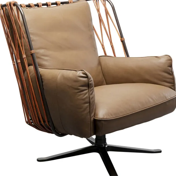 swivel_armchair_paradiso__0.webp Fashion KARE Design Swivel Armchair Paradiso Brown