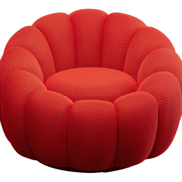 swivel_armchair_peppo_blo_0-1.webp Best KARE Design Swivel Armchair Peppo Bloom Red
