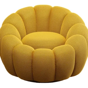 Online KARE Design Swivel Armchair Peppo Bloom Yellow