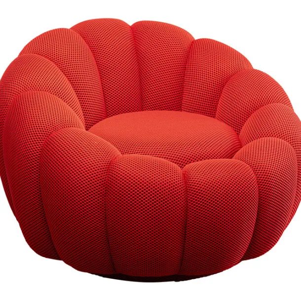 swivel_armchair_peppo_blo_1-1.webp Best KARE Design Swivel Armchair Peppo Bloom Red