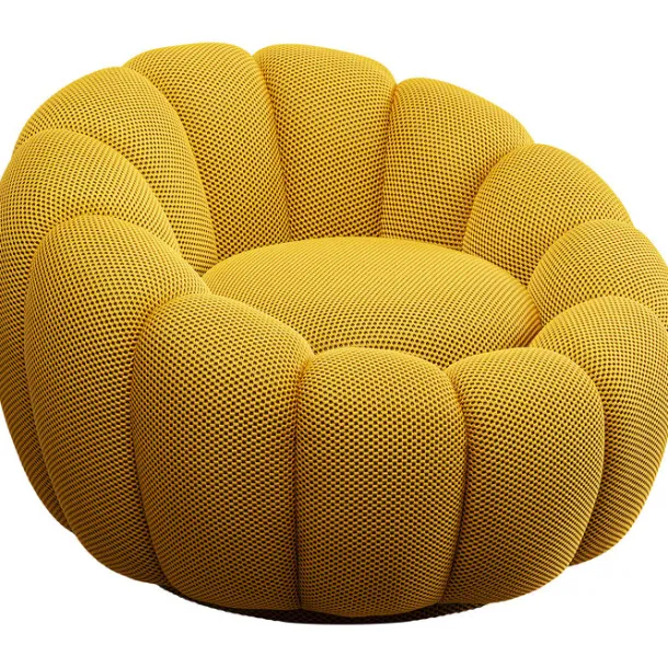 swivel_armchair_peppo_blo_1-2.webp Online KARE Design Swivel Armchair Peppo Bloom Yellow