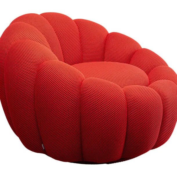 swivel_armchair_peppo_blo_2-1.webp Best KARE Design Swivel Armchair Peppo Bloom Red