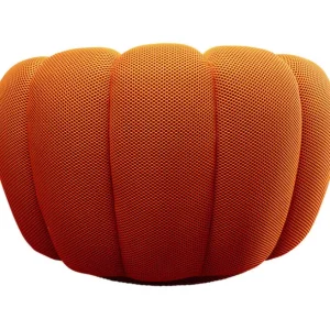 Clearance KARE Design Swivel Armchair Peppo Bloom Orange
