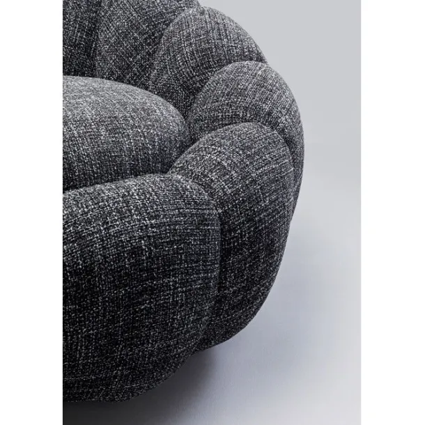 swivel_armchair_peppo_blo_5-3.webp Clearance KARE Design Swivel Armchair Peppo Bloom Melange Black