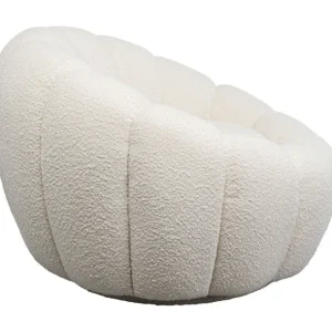 Online KARE Design Swivel Armchair Peppo Bloom White