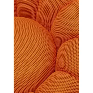 Clearance KARE Design Swivel Armchair Peppo Bloom Orange