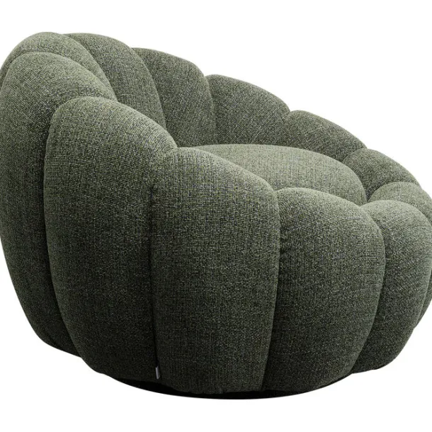swivel_armchair_peppo_blo_5.webp Best KARE Design Swivel Armchair Peppo Bloom Melange Green