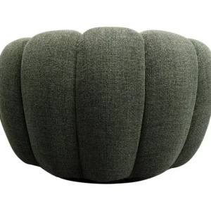 Best KARE Design Swivel Armchair Peppo Bloom Melange Green