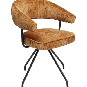 Clearance KARE Design Swivel Chair Arabella Orange