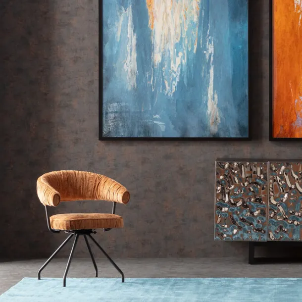 swivel_chair_arabella_ora_1.webp Clearance KARE Design Swivel Chair Arabella Orange