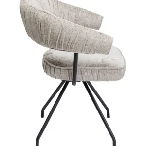 Hot KARE Design Swivel Chair Arabella Silver