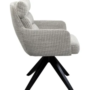 Online KARE Design Swivel Chair Bosse Black
