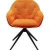 New KARE Design Swivel Chair Carlito Mesh Orange