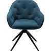 Best KARE Design Swivel Chair Carlito Mesh Bluegreen