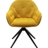 Discount KARE Design Swivel Chair Carlito Mesh Yellow