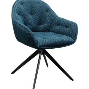 Best KARE Design Swivel Chair Carlito Mesh Bluegreen