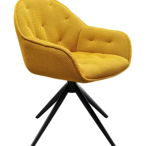 Discount KARE Design Swivel Chair Carlito Mesh Yellow