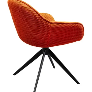 New KARE Design Swivel Chair Carlito Mesh Orange