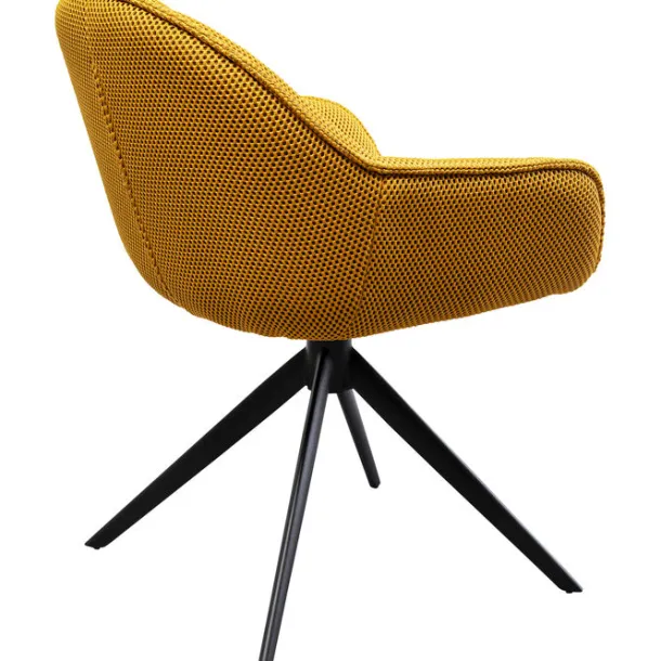 swivel_chair_carlito_mesh_4-2.webp Discount KARE Design Swivel Chair Carlito Mesh Yellow