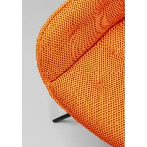New KARE Design Swivel Chair Carlito Mesh Orange