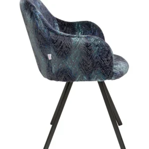 Fashion KARE Design Swivel Chair Coco Hugs Keops Blue Limited