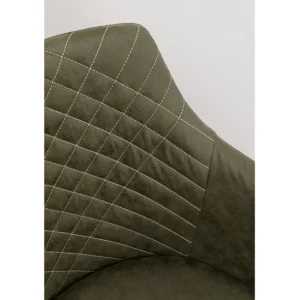 New KARE Design Swivel Chair Coco Wood Green