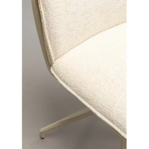 Fashion KARE Design Swivel Chair Hilla White