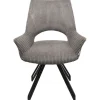 Hot KARE Design Swivel Chair Rich Dark Grey