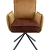 Sale KARE Design Swivel Chair with Armrest Chelsea Brown