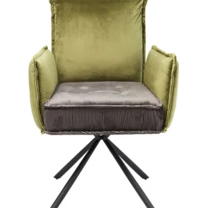 Best KARE Design Swivel Chair with Armrest Chelsea Green