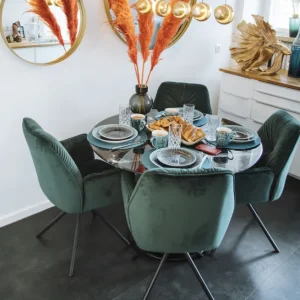 Sale KARE Design Swivel Chair with Armrest Mila Green