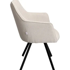 Discount KARE Design Swivel Chair with Armrest Modino Cream