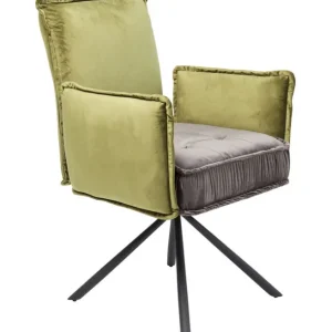 Best KARE Design Swivel Chair with Armrest Chelsea Green