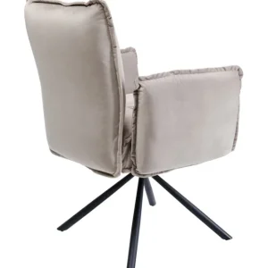 Hot KARE Design Swivel Chair with Armrest Chelsea Grey