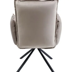 Hot KARE Design Swivel Chair with Armrest Chelsea Grey